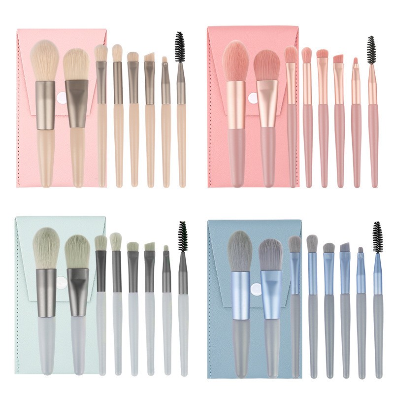 Mini Makeup Brushes Supplier - 8PCS Portable Soft Fiber