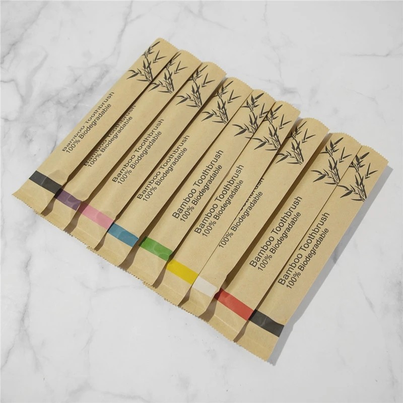 Bamboo Toothbrush Set Supplier - Colorful Soft Bristle Charcoal