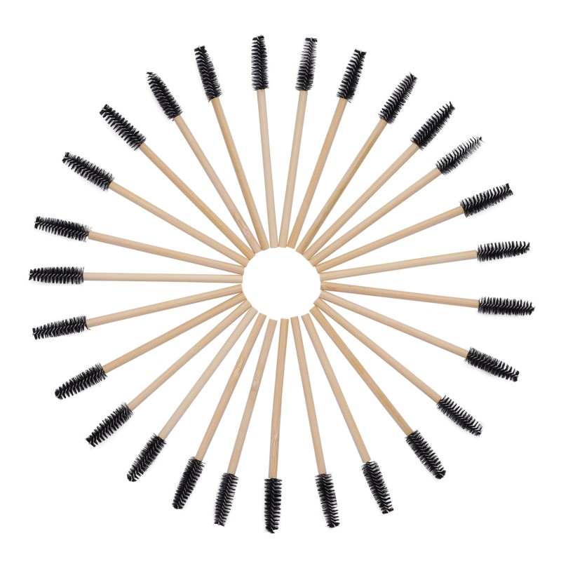 Lash Brush Supplier - Disposable Bamboo Handle Spoolie