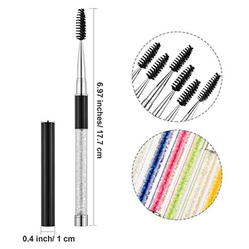 Rhinestone Mascara Wand Supplier - 7 Colors Extension Brush