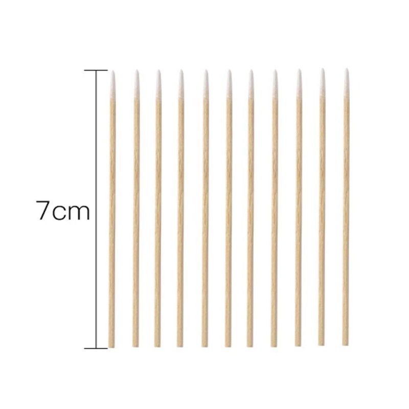 Disposable Cotton Swab Factory - 100 PCS Pointed Tip Wood
