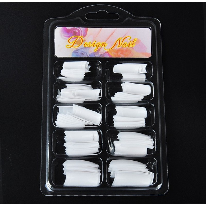 False Nails Supplier - 100pcs Natural Transparent Tips