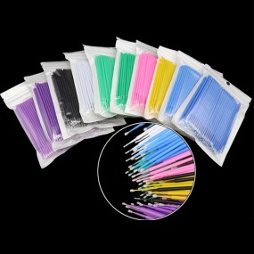 Eyelash Cleaning Brush Manufacturer - 100pcs Colorful Crystal Brush