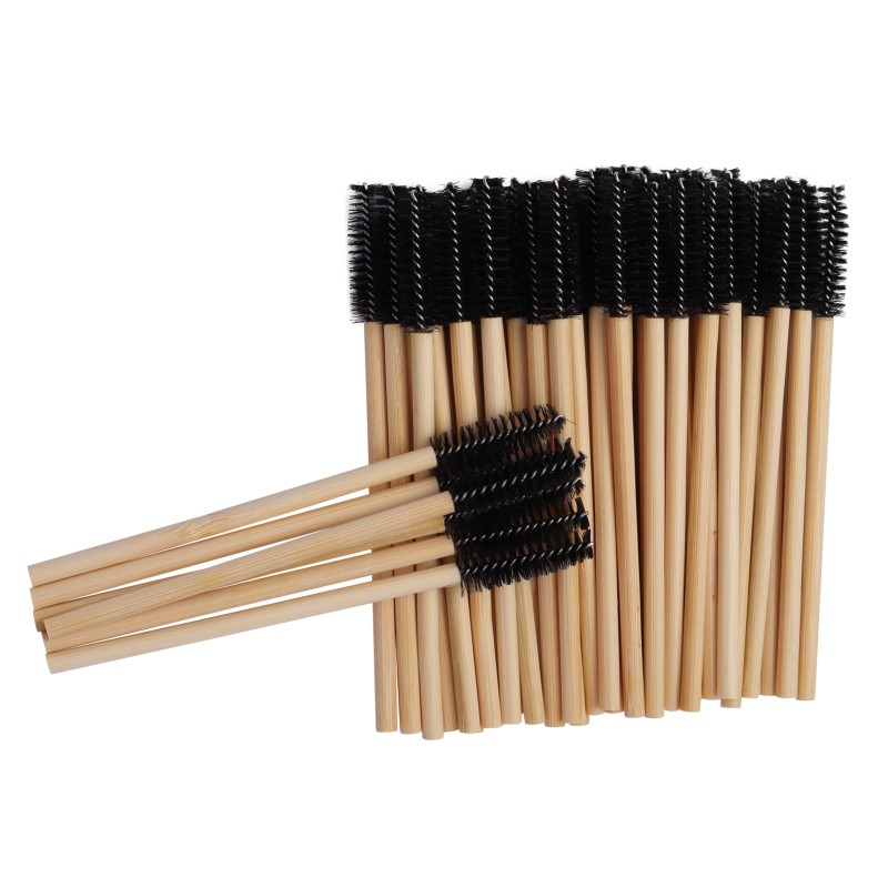 Lash Brush Supplier - Disposable Bamboo Handle Spoolie