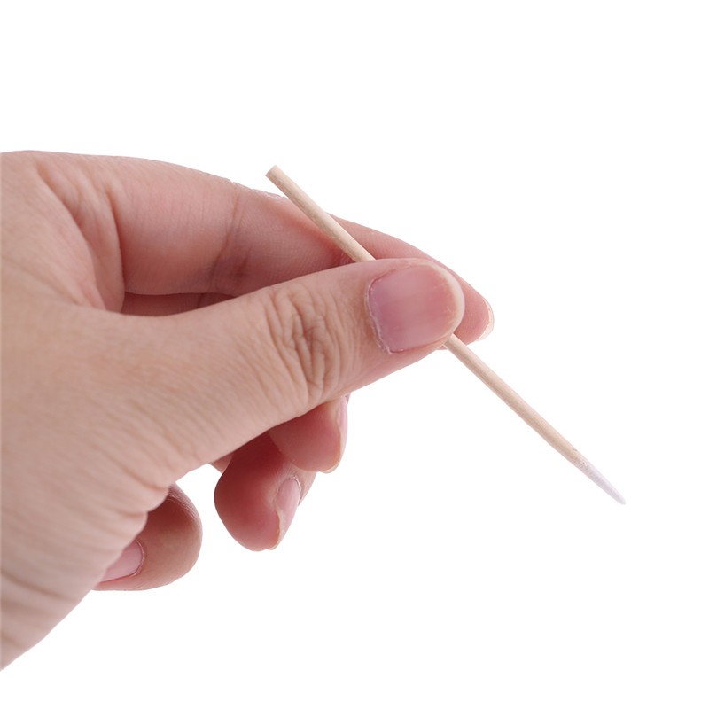 Cotton Buds Factory - 100pcs Wooden Tip Applicator Sticks