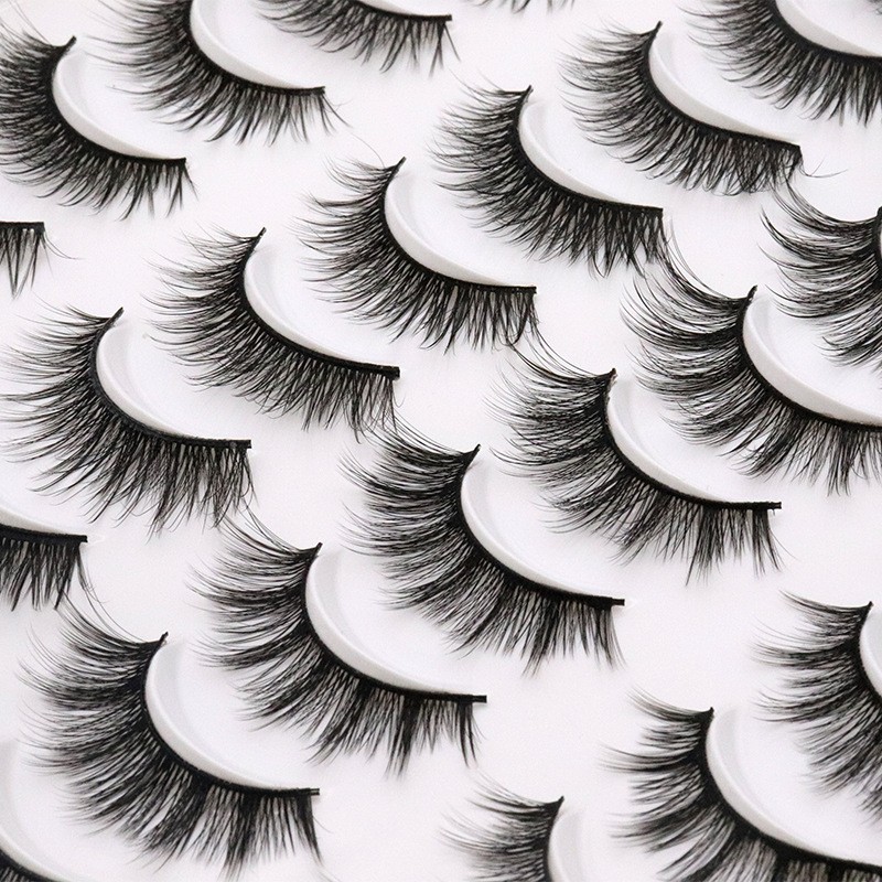 False Eyelashes Pack Factory - 20 Pairs 3D Mink Lashes