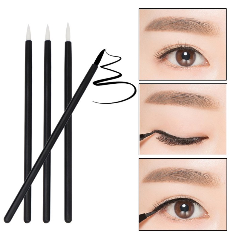 Professional Eyeliner Brush Supplier - 50pcs Fine Nylon Hair