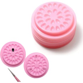 Eyelash Glue Holder Factory - Wholesale Plastic Pink Pads