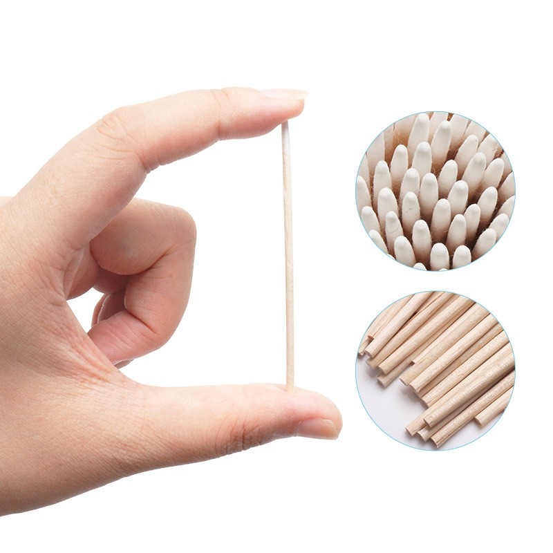 Disposable Cotton Swab Manufacturer - 100pcs Wood Buds Swabs