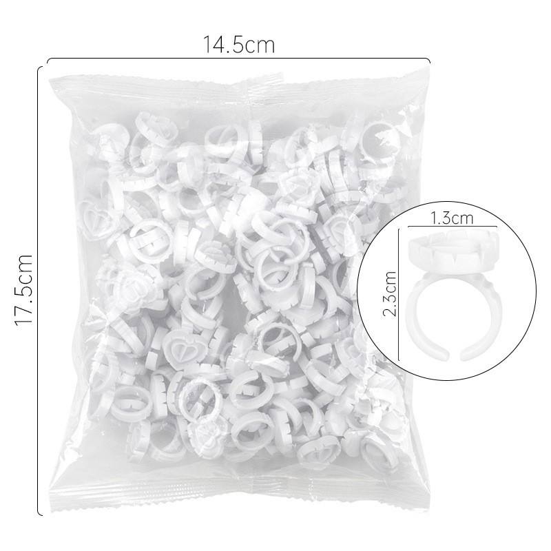Eyelash Glue Ring Manufacturer - 100Pcs Disposable Cup Holder