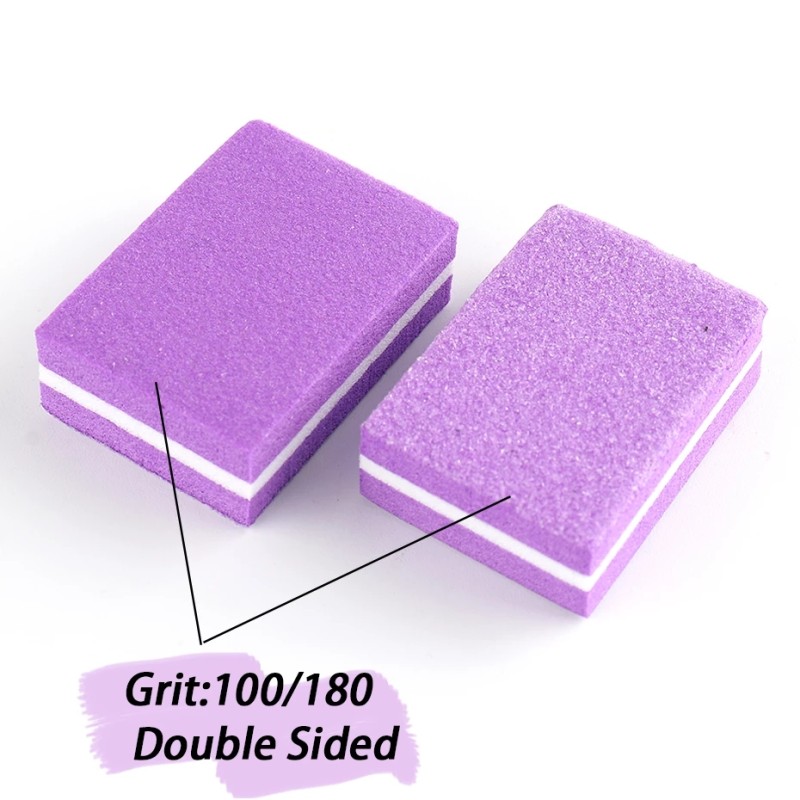 Nail Sponge File Supplier - Double Sided Polish Buffer