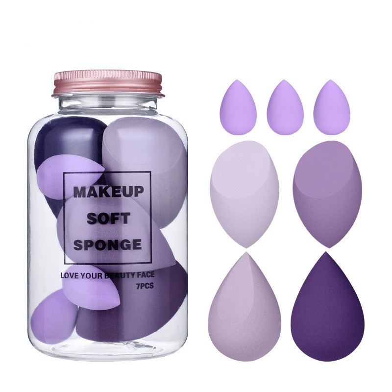 Cosmetic Puff Set Supplier - 7pcs Multi Shape Sponge