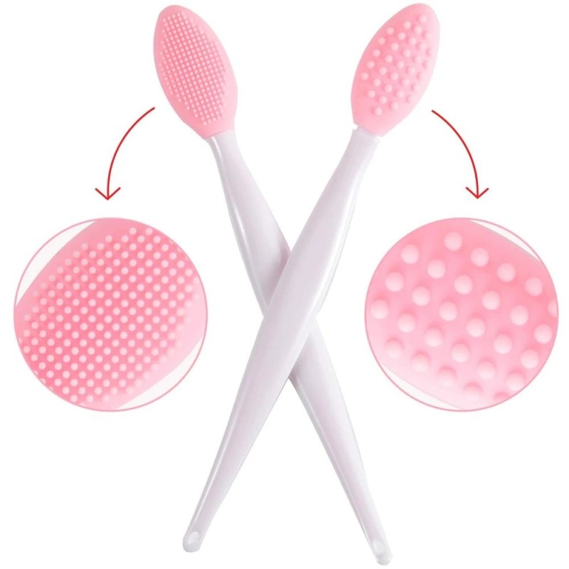Silicone Lip Brush Supplier - Soft Double-sided Exfoliating