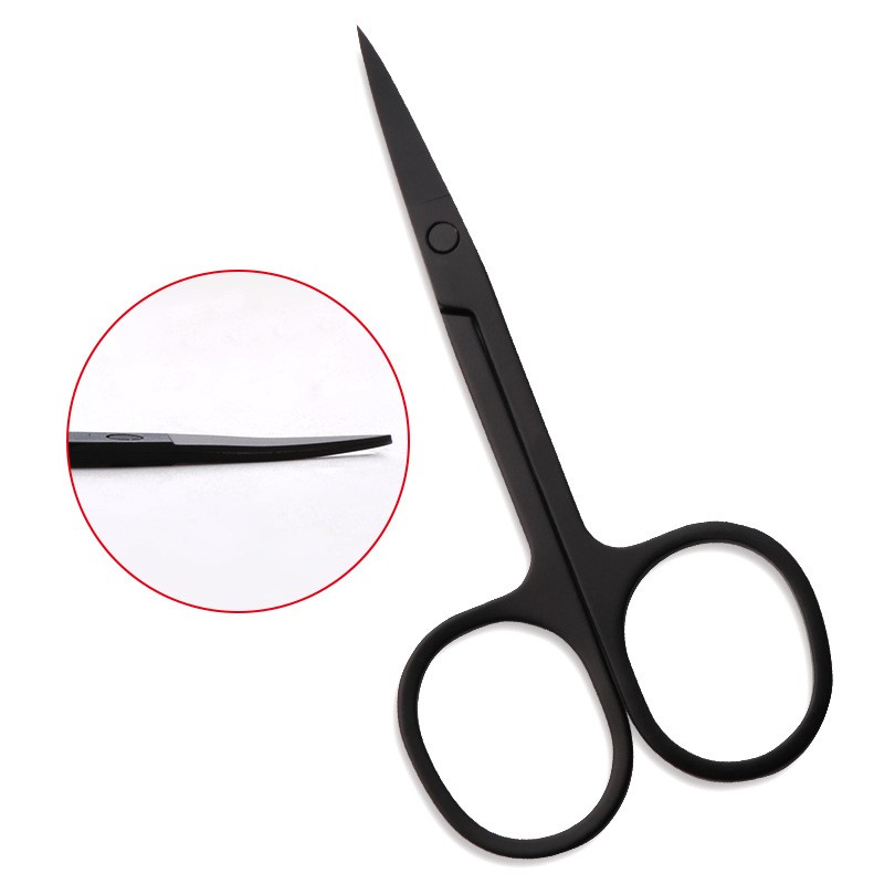 Eyebrow Scissors Supplier - Mini Black Stainless Steel