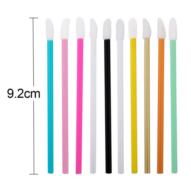 Lip Gloss Brush Supplier - 50 Pcs Portable Hollow Brush