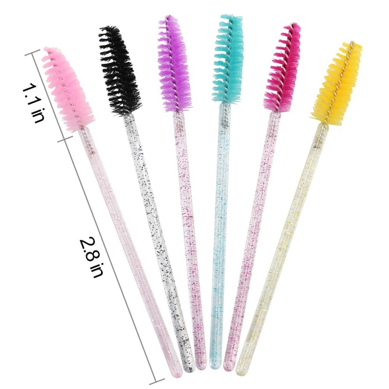 Disposable Mascara Wand Supplier - 50 Pcs Crystal Brush
