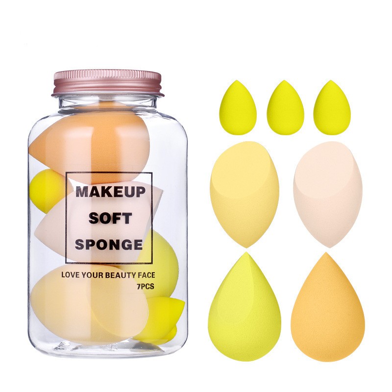 Cosmetic Puff Set Supplier - 7pcs Multi Shape Sponge