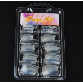 False Nails Supplier - 100pcs Natural Transparent Tips