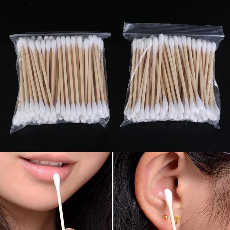 Double-ended Swabs Supplier - 100Pcs Wooden Stick Health Tool