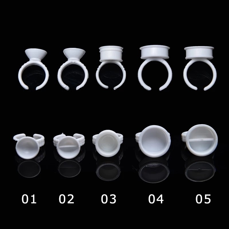 Glue Rings Supplier - 100pcs Nail Art Holder Cups