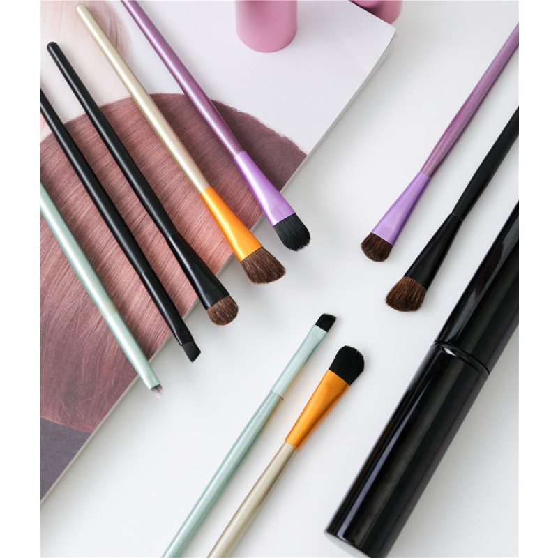 Mini Eye Brush Set Factory - 5pcs Travel Portable Professional