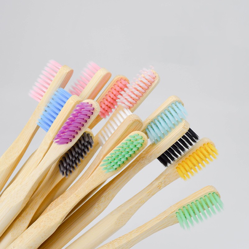 Bamboo Toothbrush Set Supplier - Colorful Soft Bristle Charcoal