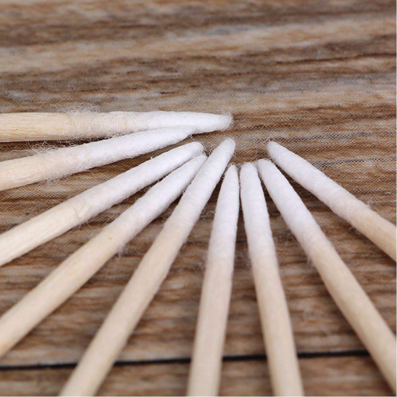 Nail Cotton Swab Manufacturer - 100pcs Wood Clean Sticks