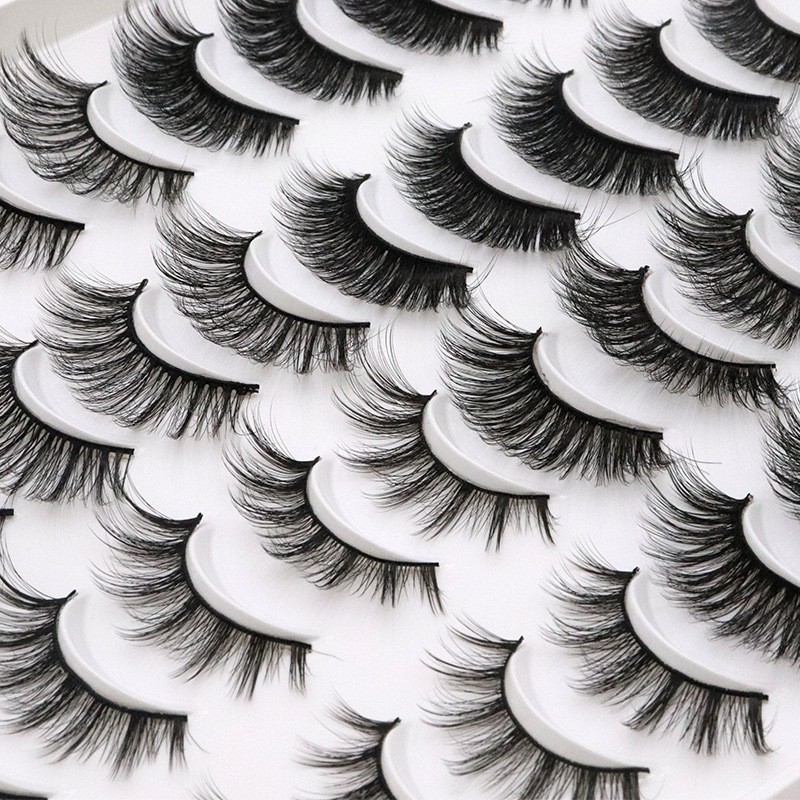 False Eyelashes Pack Factory - 20 Pairs 3D Mink Lashes