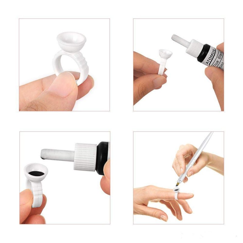 Plastic Glue Ring Manufacturer - Disposable Nail Art Holder
