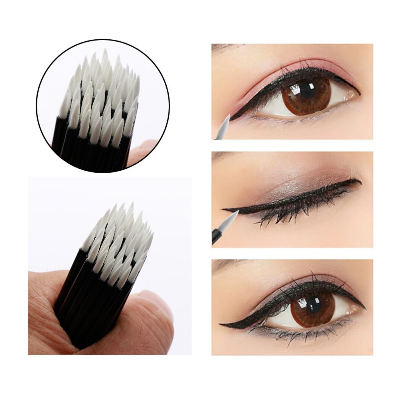 Eyeliner Brush Supplier - 50PCS Long Thin Tip