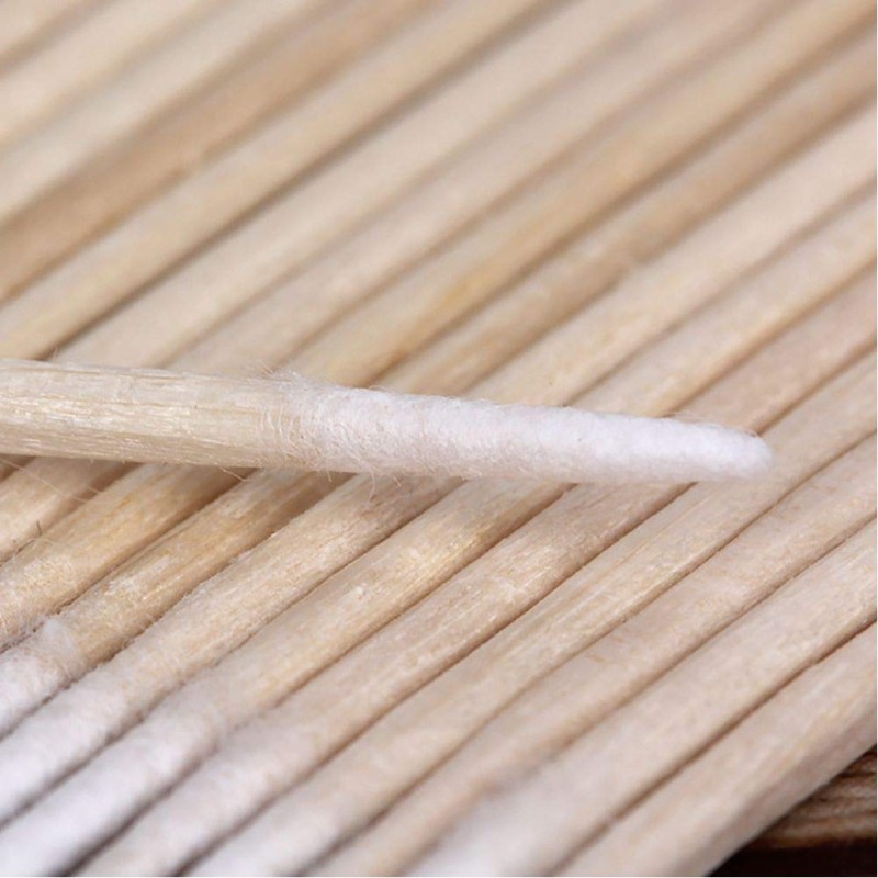 Nail Cotton Swab Manufacturer - 100pcs Wood Clean Sticks