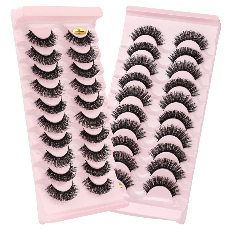 False Eyelashes Manufacturer - 10 Pairs DD Curl Natural