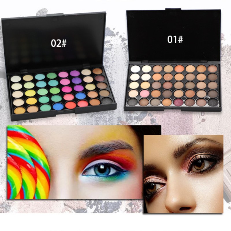Eyeshadow Palette Supplier - 40 Colors Glitter Matte