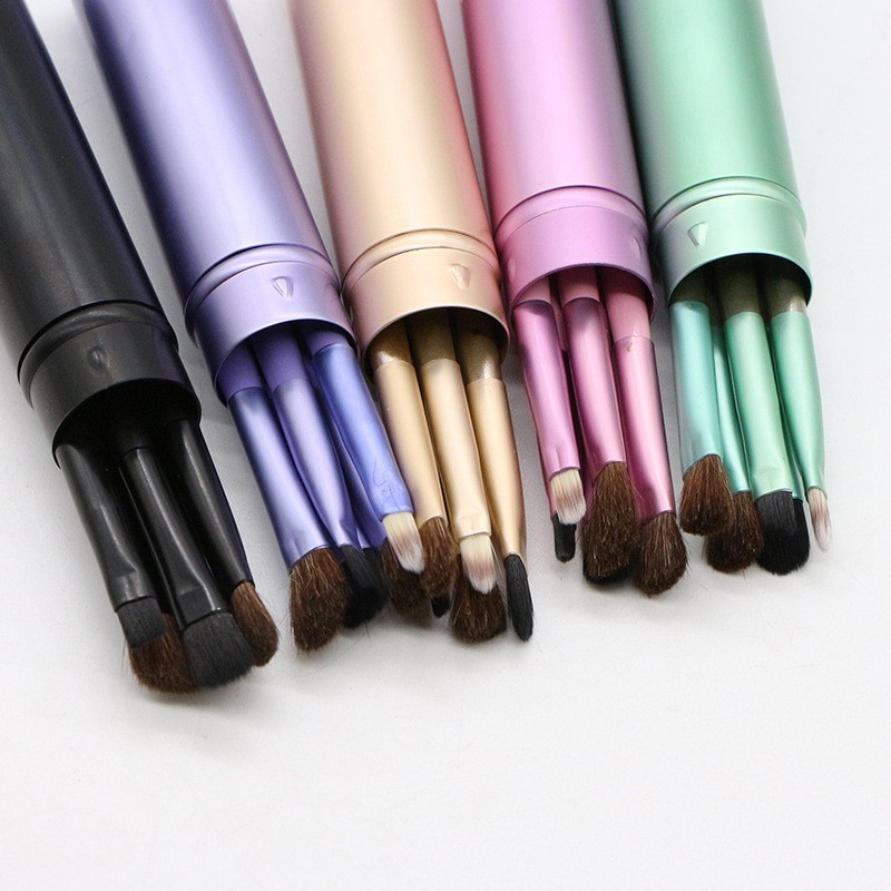 Mini Eye Brush Set Factory - 5pcs Professional Travel Portable