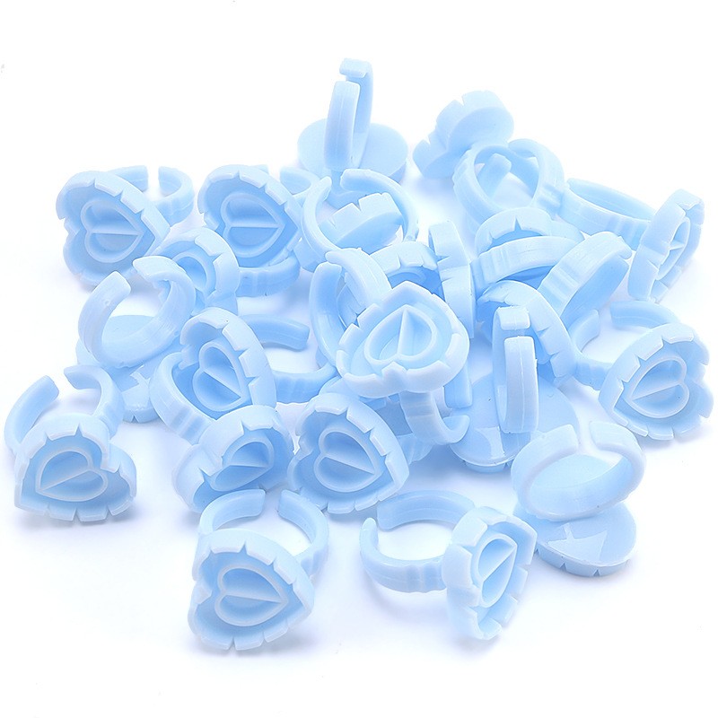 Eyelash Glue Ring Manufacturer - 100Pcs Disposable Cup Holder