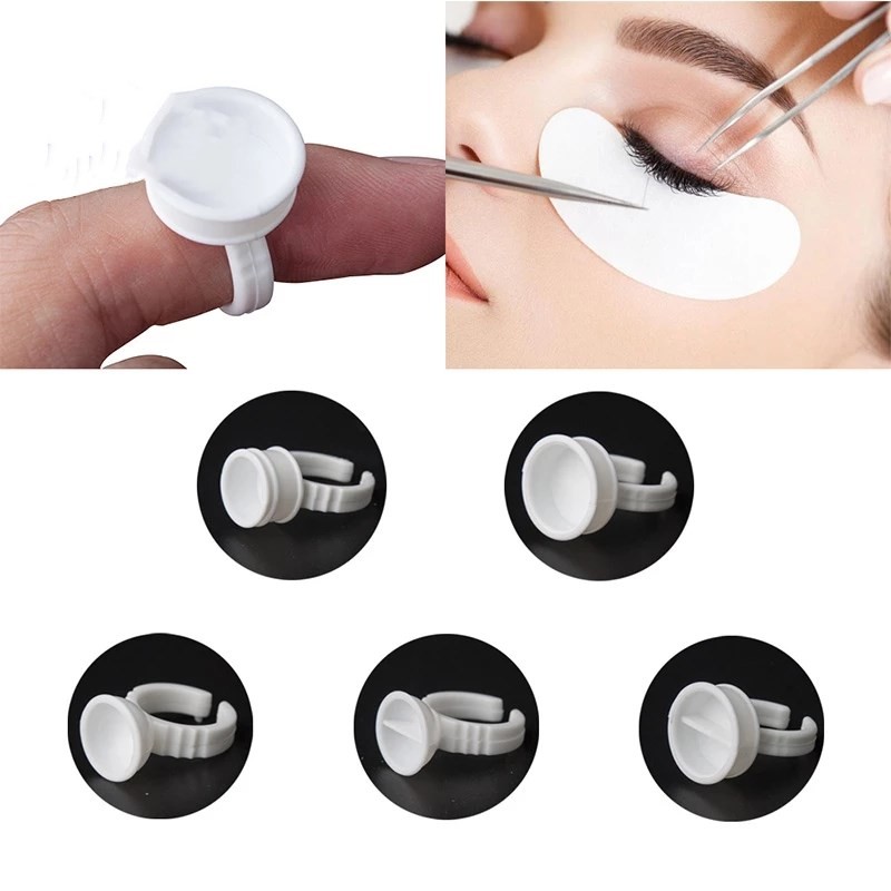 Glue Rings Supplier - 100pcs Nail Art Holder Cups