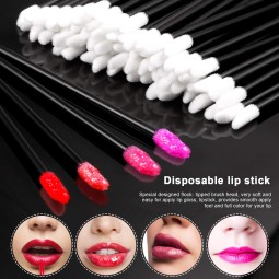 Pink Lip Brush Supplier - 50pcs Full Size Mascara Applicator
