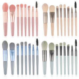 Mini Makeup Brushes Supplier - 8PCS Portable Soft Fiber