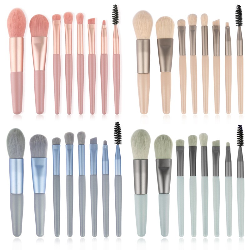 Mini Makeup Brushes Supplier - 8PCS Portable Soft Fiber