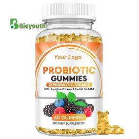 Probiotic Prebiotic Gummies - Vitamin C Adult Kids High Potency Immune Support
