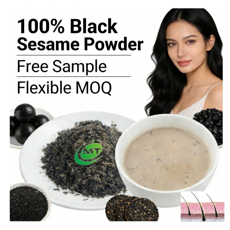 Black Sesame Powder - 100% Pure Sesamin Sesamum Indicum Extract Health Food