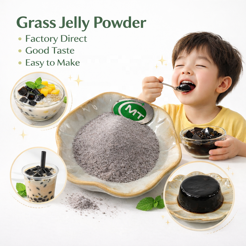 Grass Jelly Powder - ISO Halal Kosher Natural Tasty Dessert Beverage Ingredient