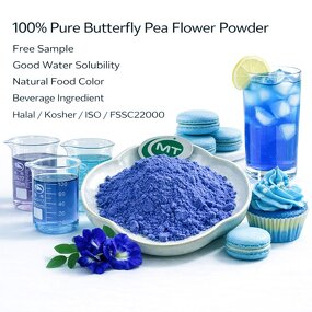 Butterfly Pea Flower Extract - Plant-Based Blue Color Organic Food Beverage