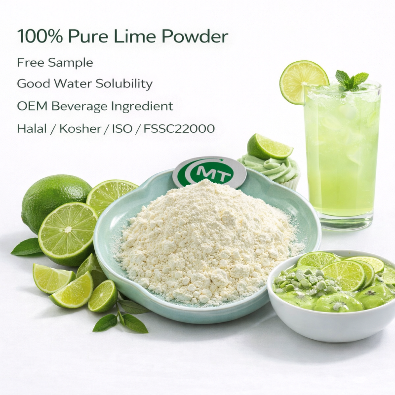 Lime Juice Powder - Spray Dried Citrus 100% Pure Food Beverage Ingredient