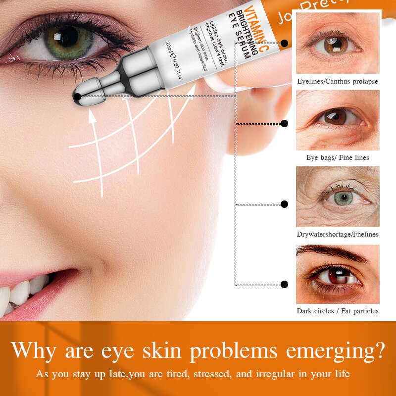 Eye Cream Manufacturer - OEM Vitamin C Hyaluronic Acid Organic Vegan Dark Circle Remove