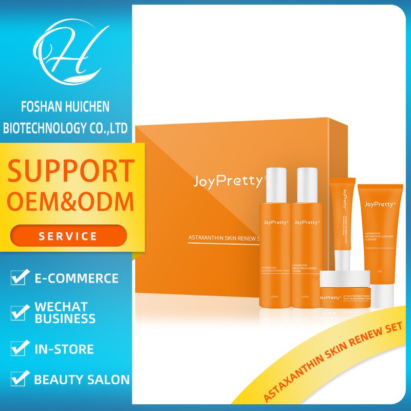 Astaxanthin Skincare Set - OEM Natural Organic Moisturizing Soothing Whitening Anti Aging