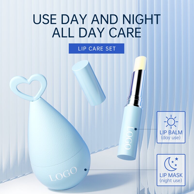 Lip Care Set - Private Label Organic Remove Dull Brighten Moisturizing Lip Balm Mask Vegan