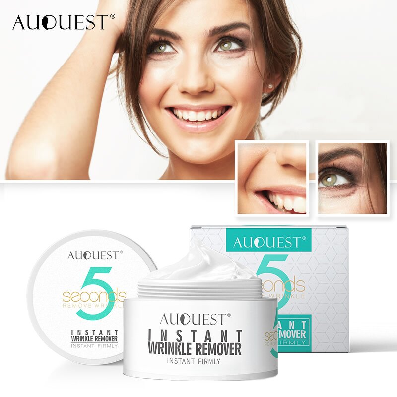 Wrinkle Remover Face Cream - AuQuest Organic Vegan 5 Second Shrink Pores Oil Control