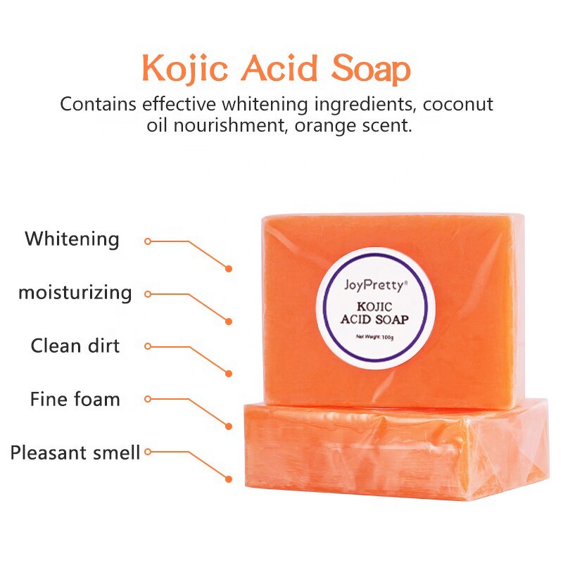 Kojic Acid Soap - Private Label Organic Handmade Oily Skin Whitening Facial Cleanser