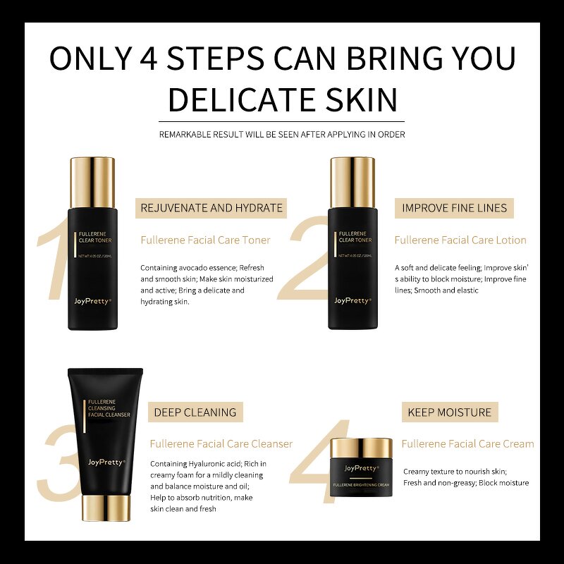 Facial Skin Care Set - OEM Anti Aging Hydrating Whitening Natural Organic Beauty